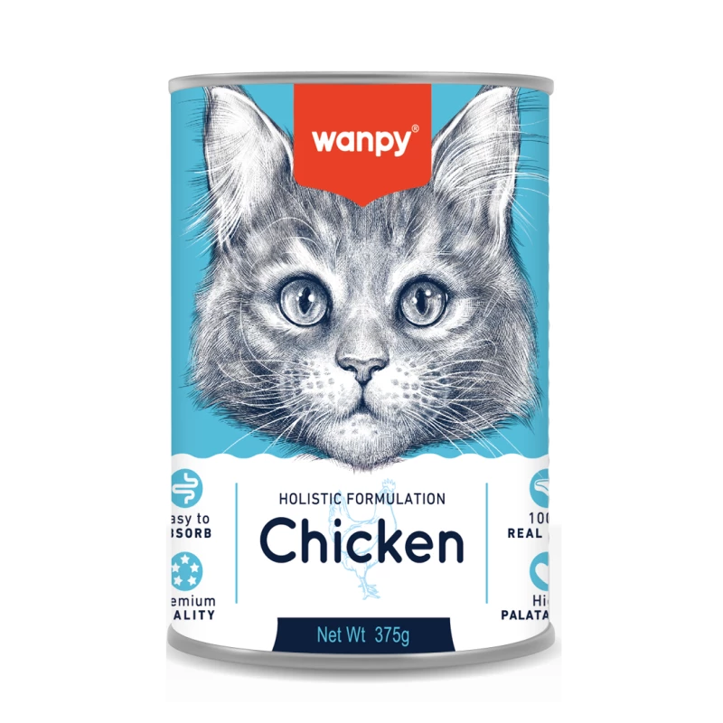 BOITE WANPY PUDDING POULET 375GR