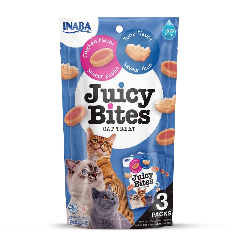 Inaba Juicy Bites Chicken & Tuna Cat Treats 3PCS