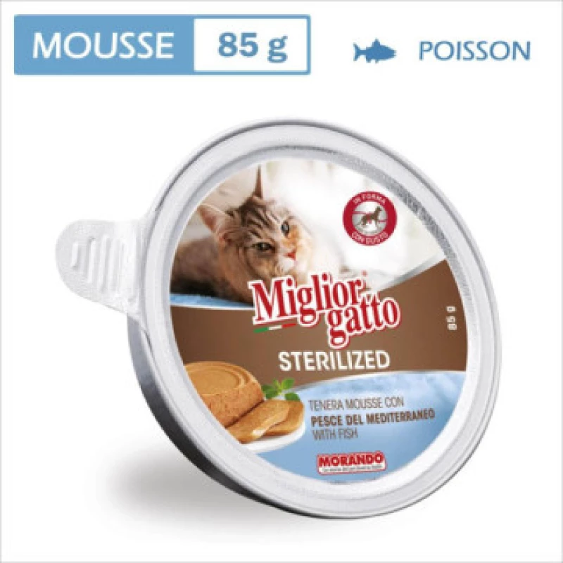 migliorgatto-sterilise-en-mousse-85g-poisson