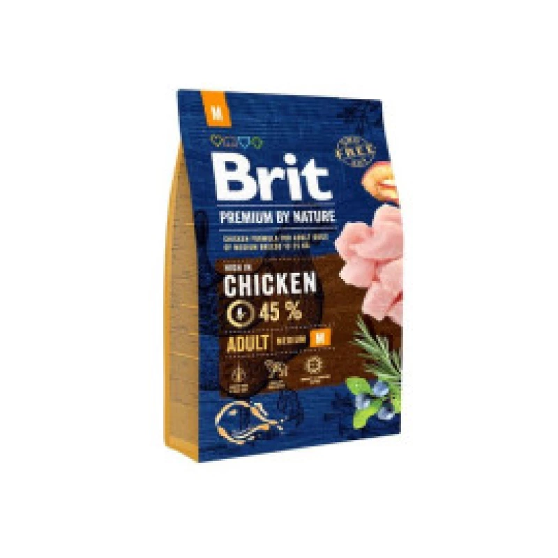 Brit PN by Nature Adulte M au Poulet 3 kg