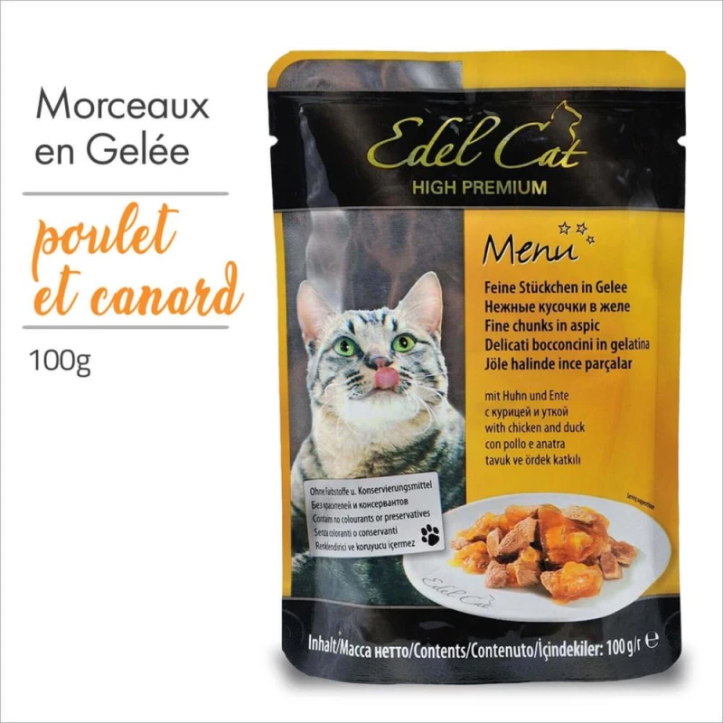 pochon-edel-cat-gelee-poulet-et-canard-100g