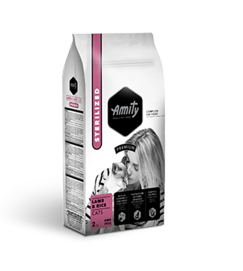 AMITY PREMIUM CHAT ADULTE AGNEAU STÉRILISÉ 2 KG