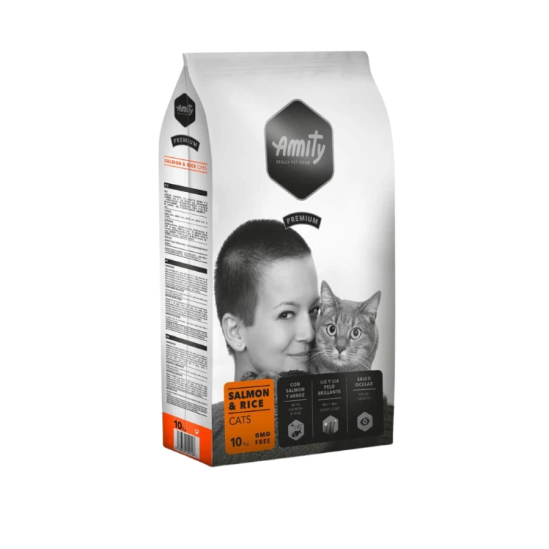 AMITY PREMIUM CHAT  ADULTE SAUMON & RIZ 1.5 KG