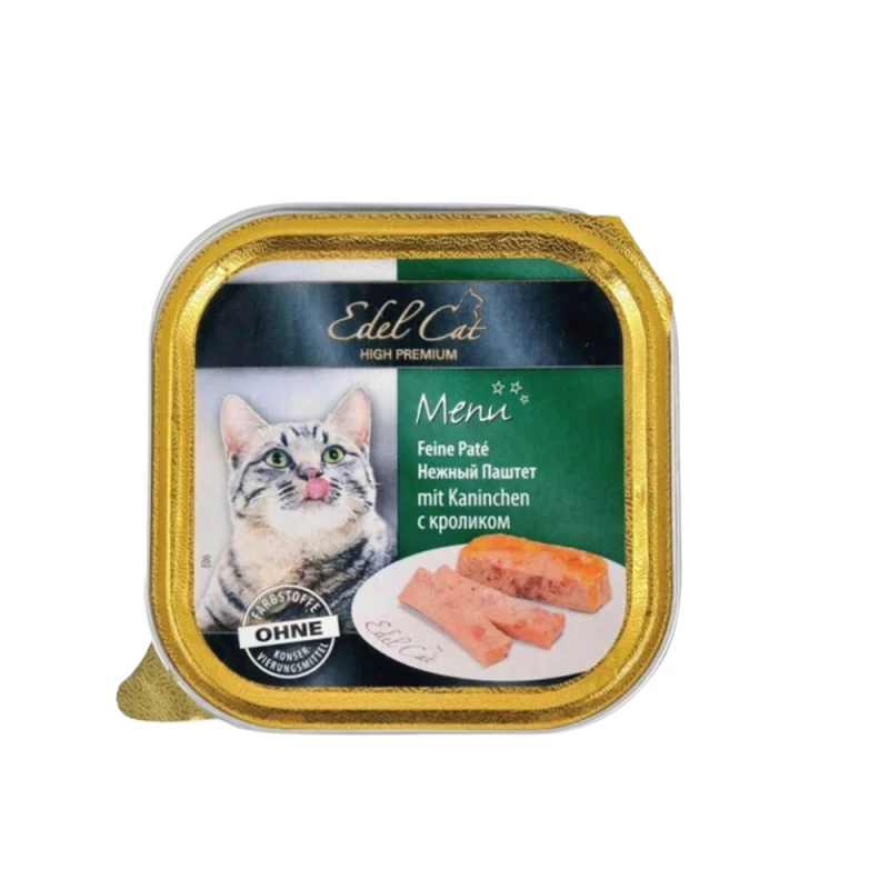 ²BARQUETTE EDEL CAT PATEE LAPIN 100g