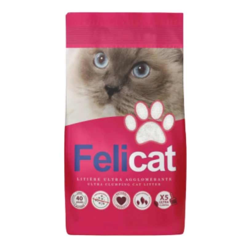 LITIERE FELICAT SUPER WHITE AGGLOMERANTE 20l
