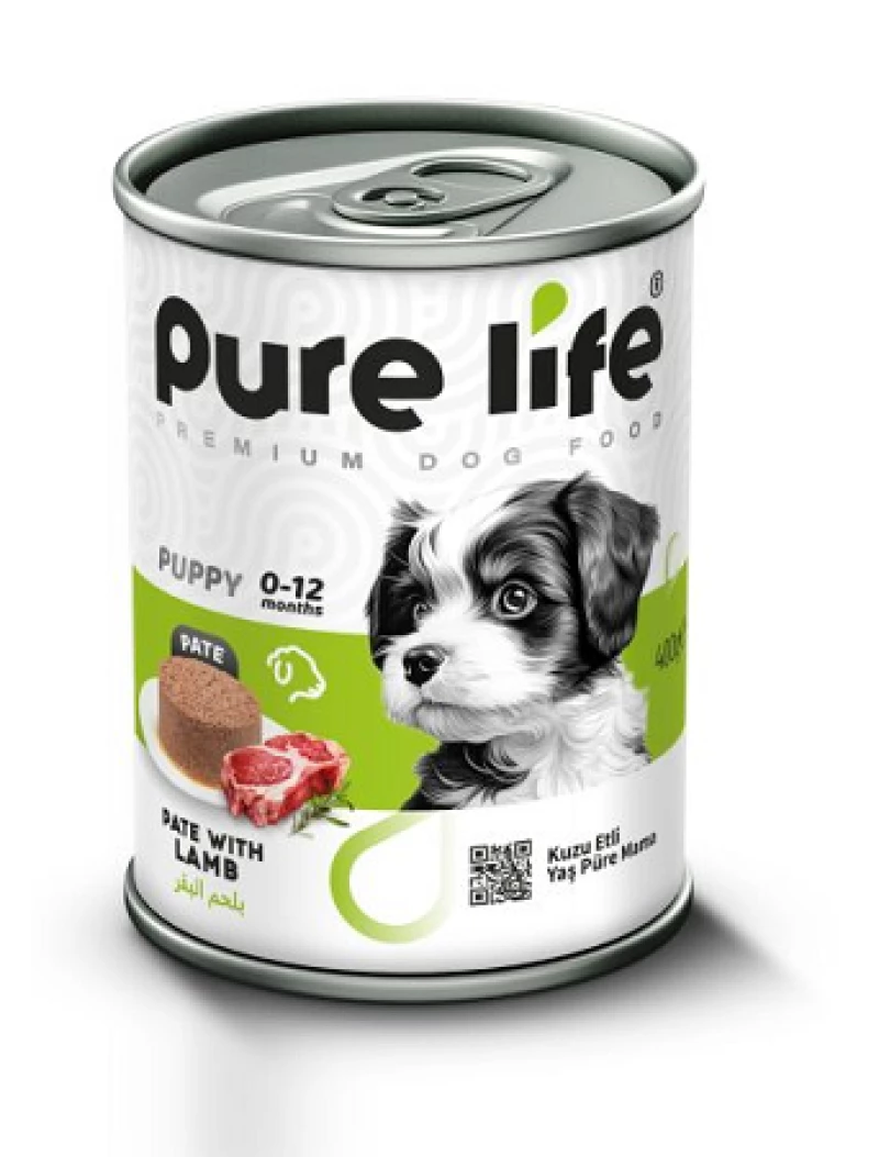 BOITE PURELIFE PUPPY LAMB 400GR