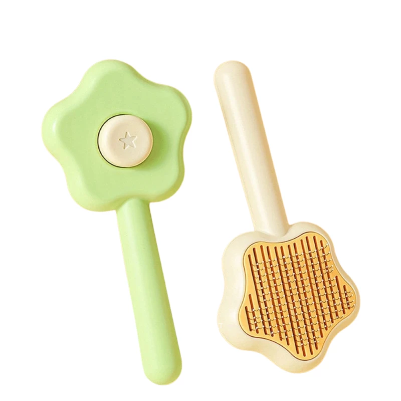 BROSSE  EN FORME D'ÉTOILE AVEC BOUTON
