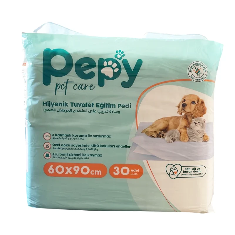 PEPY TAPIS ABSORBANT POUR CHIEN & CHAT 60*90 CM 30PCS